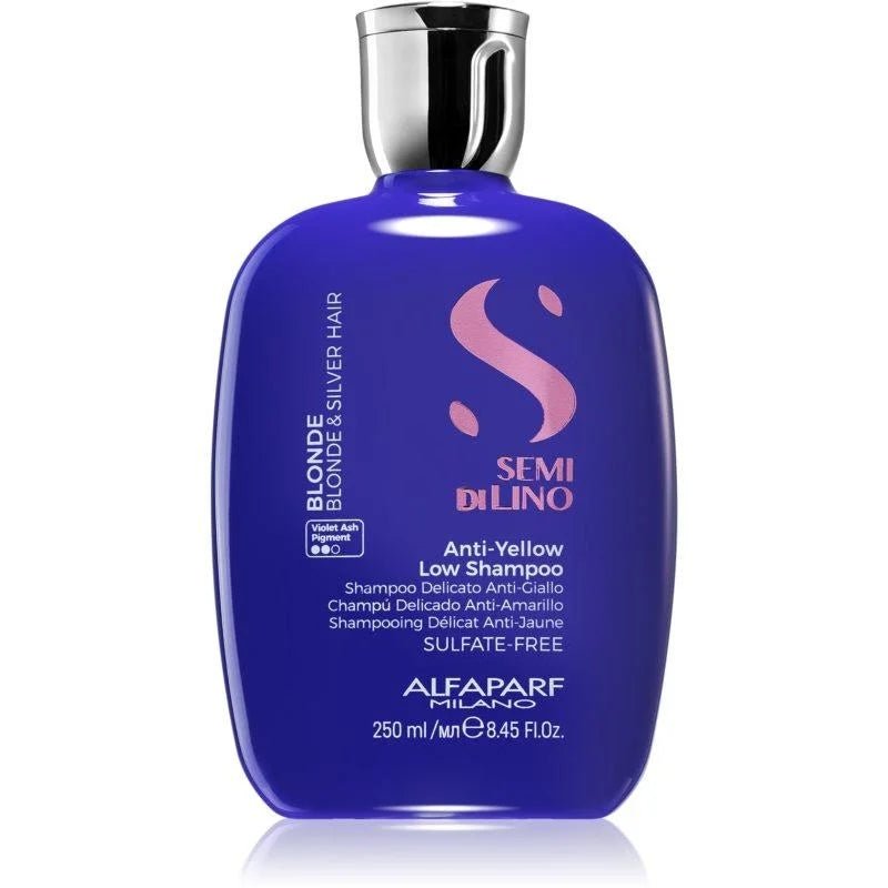 Alfaparf Semi Di Lino Blonde Anti-Yellow Low Shampoo, 8.45 oz