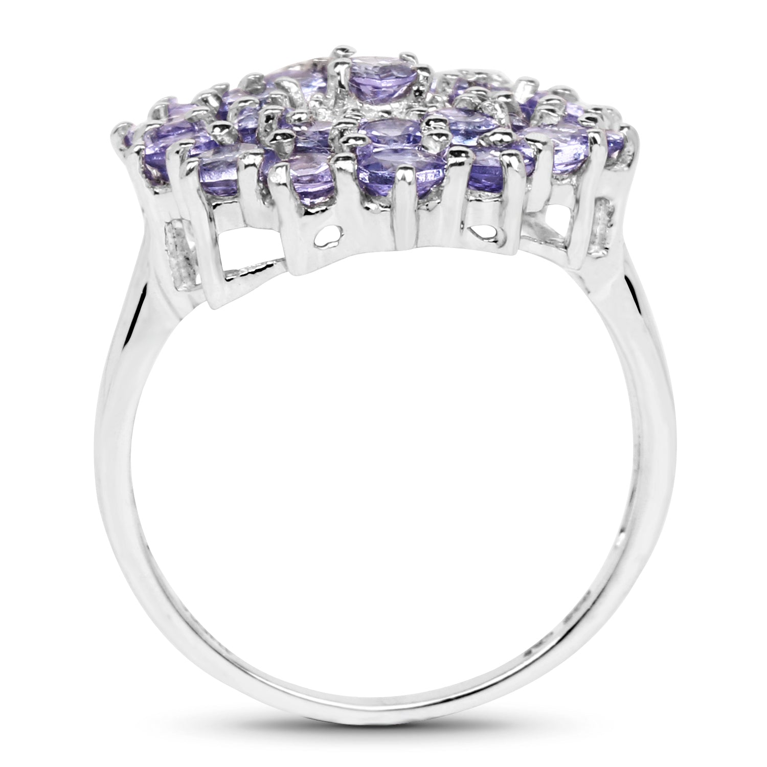 2.27 Carat Genuine Tanzanite .925 Sterling Silver Ring by Bids.com