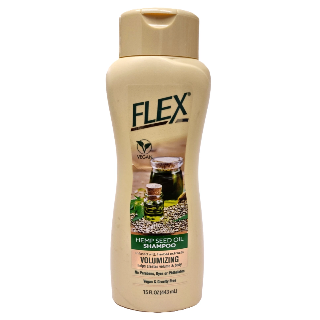 Flex Hemp Seed Oil Volumizing Shampoo (15oz) DestGlow
