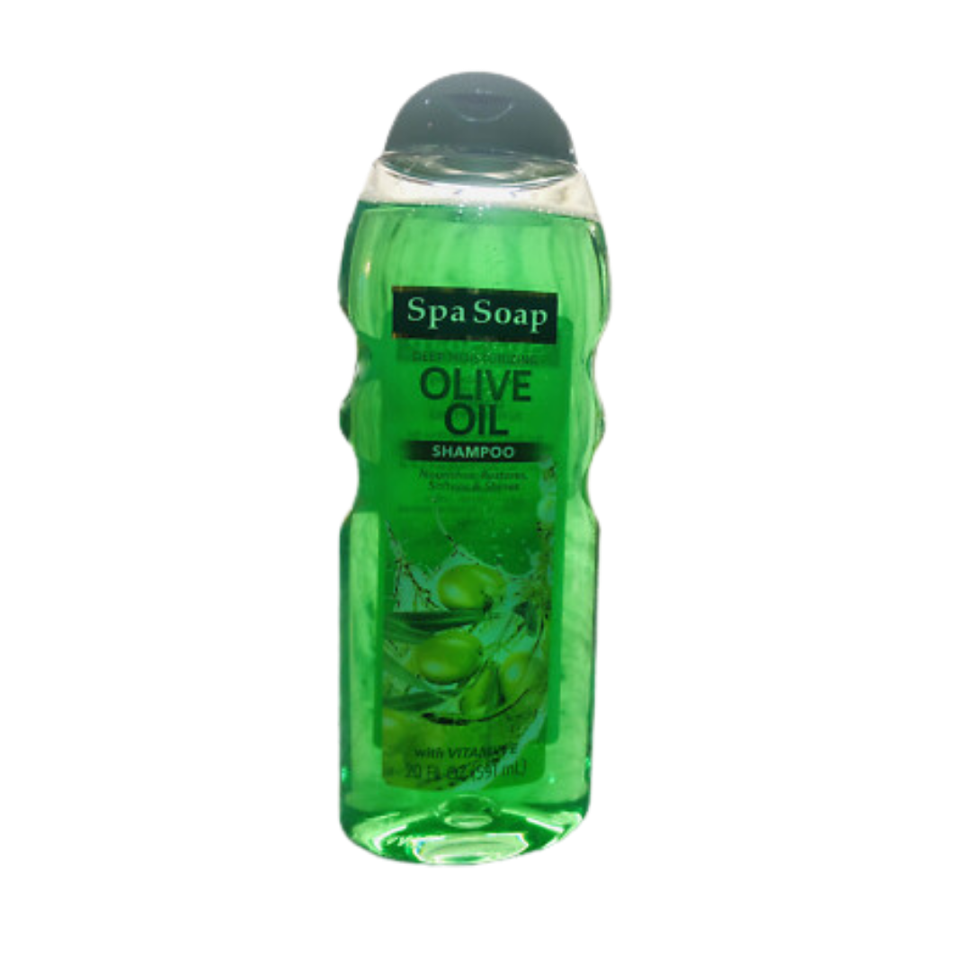 Spa Soap Deep Moisturizing Olive Oil Shampoo with Vitamin E (20oz) DestGlow