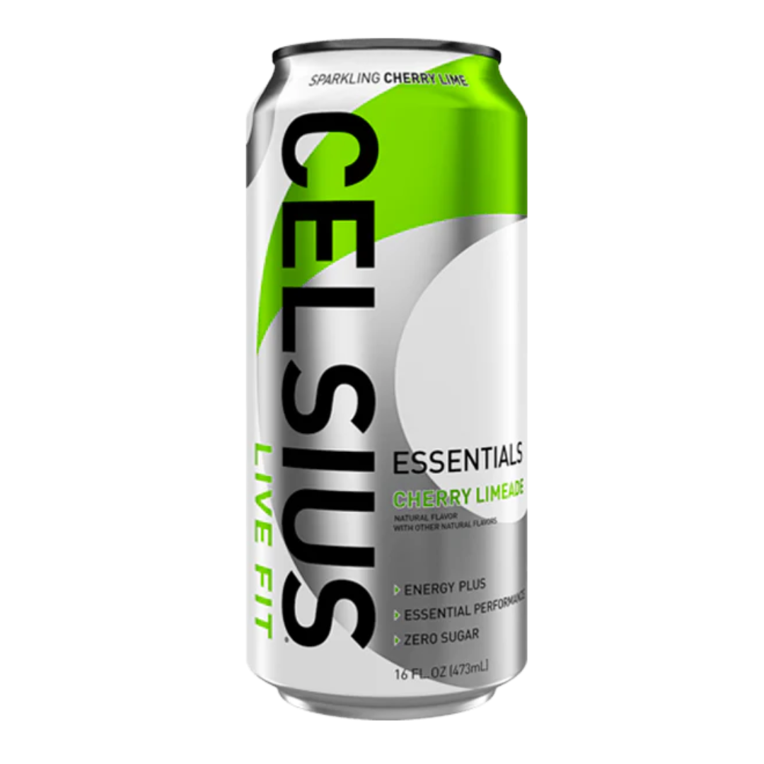 Celsius Essentials Cherry Limeade Sparkling Energy Drink (16oz) DestGlow