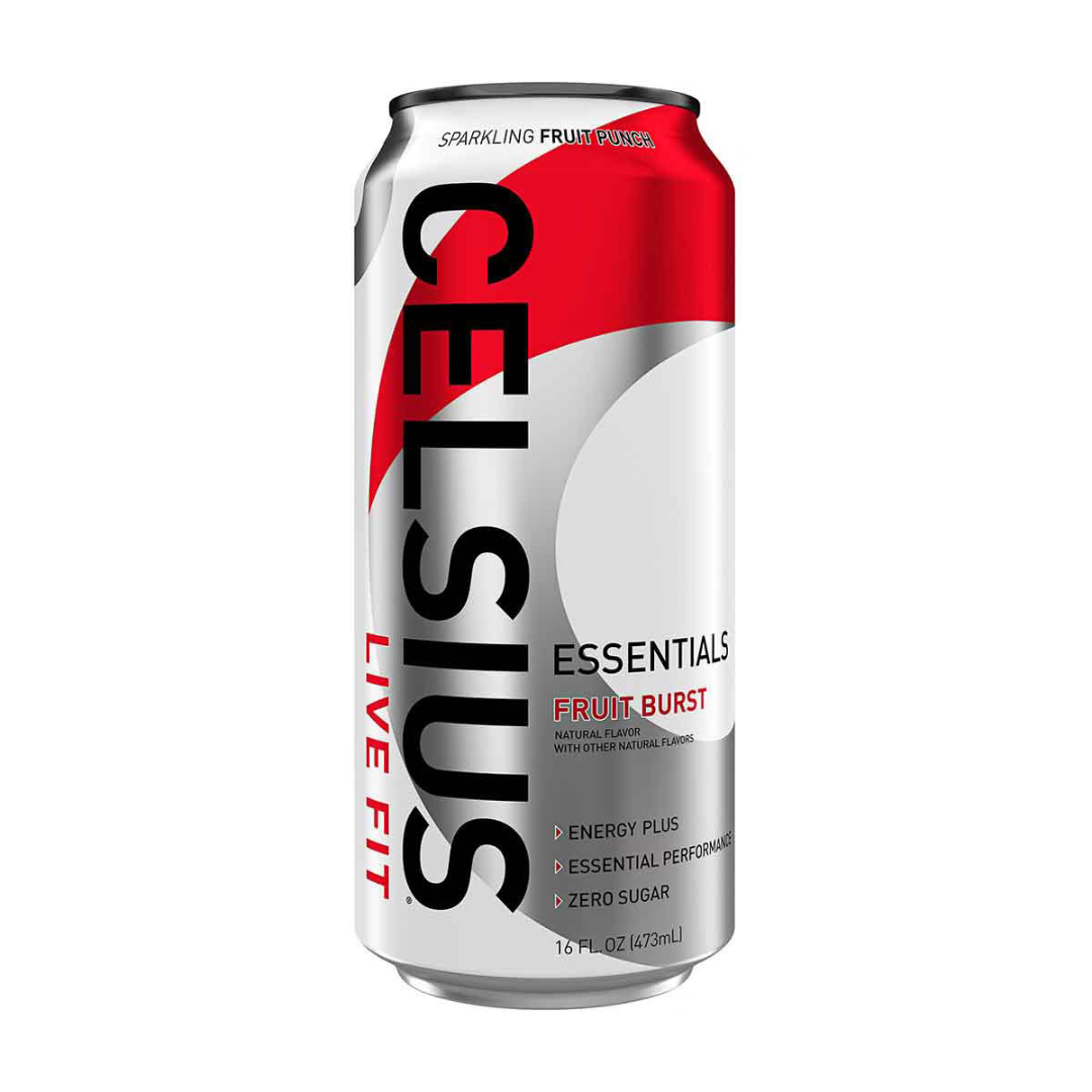 Celsius Essentials Fruit Burst Sparkling Energy Drink (16oz) DestGlow