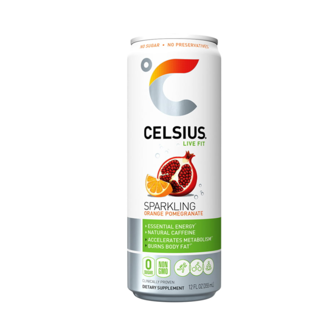 Celsius Live Fit Sparkling Orange Pomegranate Energy Drink (12oz) DestGlow