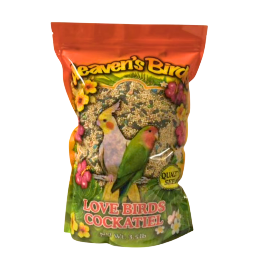 Heaven’s Bird Love Birds & Cockatiel Seed Mix (3.5lbs) DestGlow