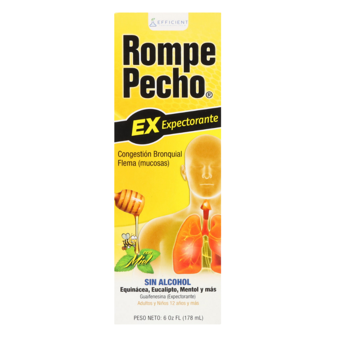 Rompe Pecho EX Expectorant Syrup (6oz) DestGlow