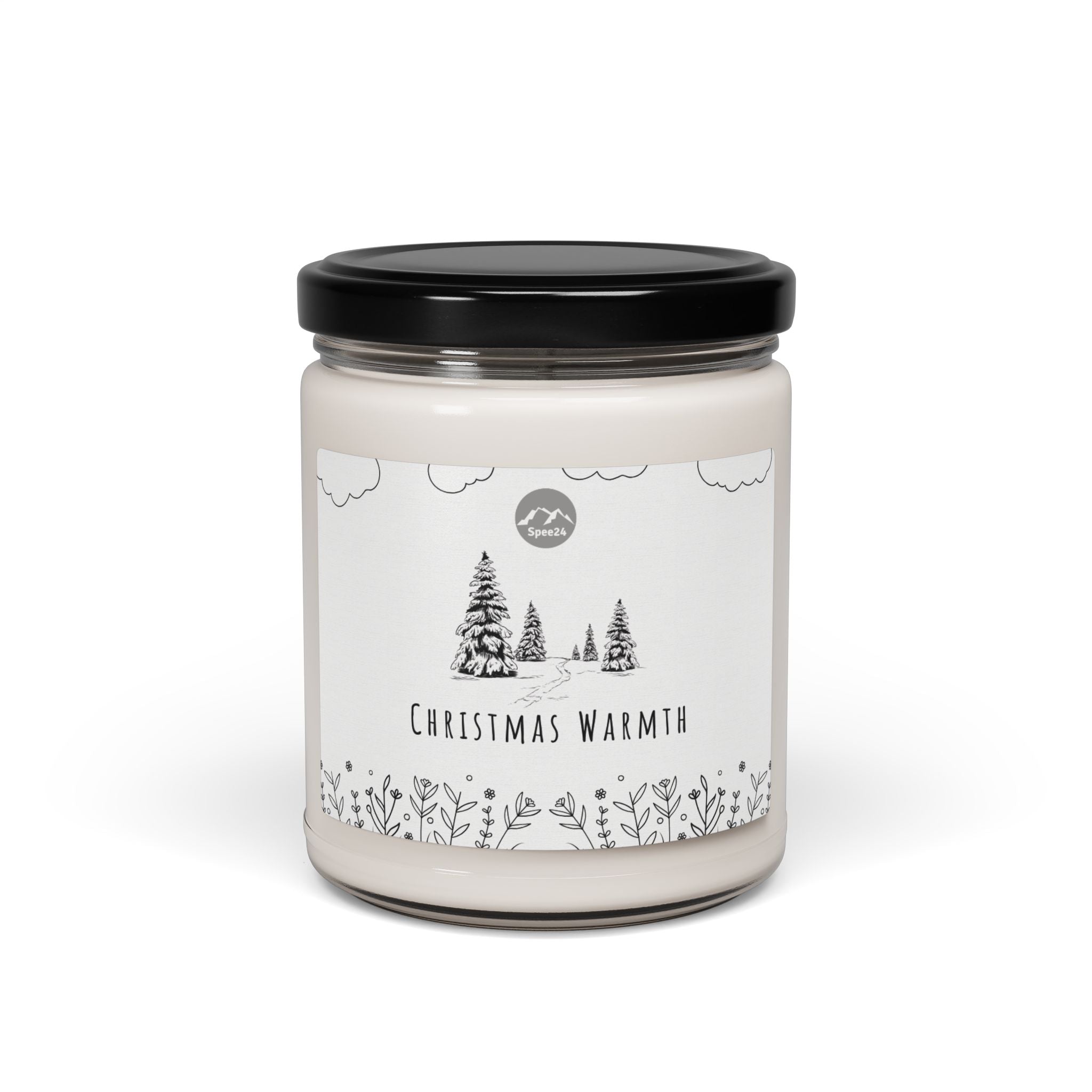 Christmas Warmth Scented Soy Candle | Cozy Holiday Decor, Relaxing Home Fragrance, Gifts for Her, Festive Candle, Aromatherapy -- 9oz by Spee24, LLC