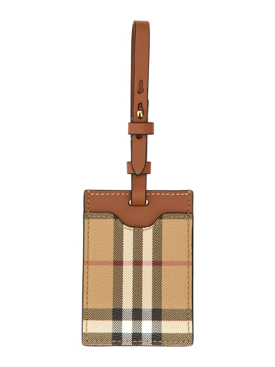 Burberry Unisex Nameplate "Porte Adresse" Check DestGlow