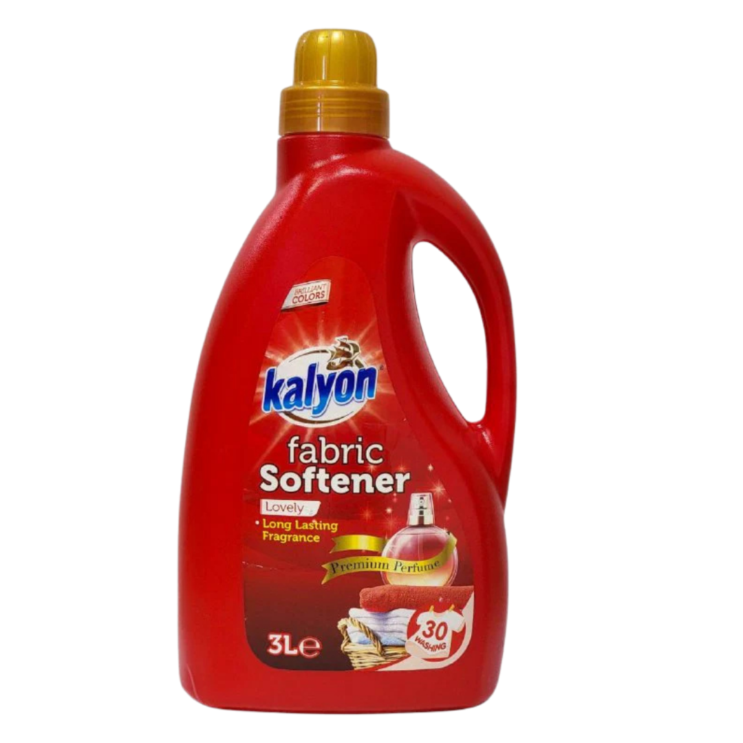 Kalyon Fabric Softener Lovely Long Lasting Fragrance (3 L) DestGlow
