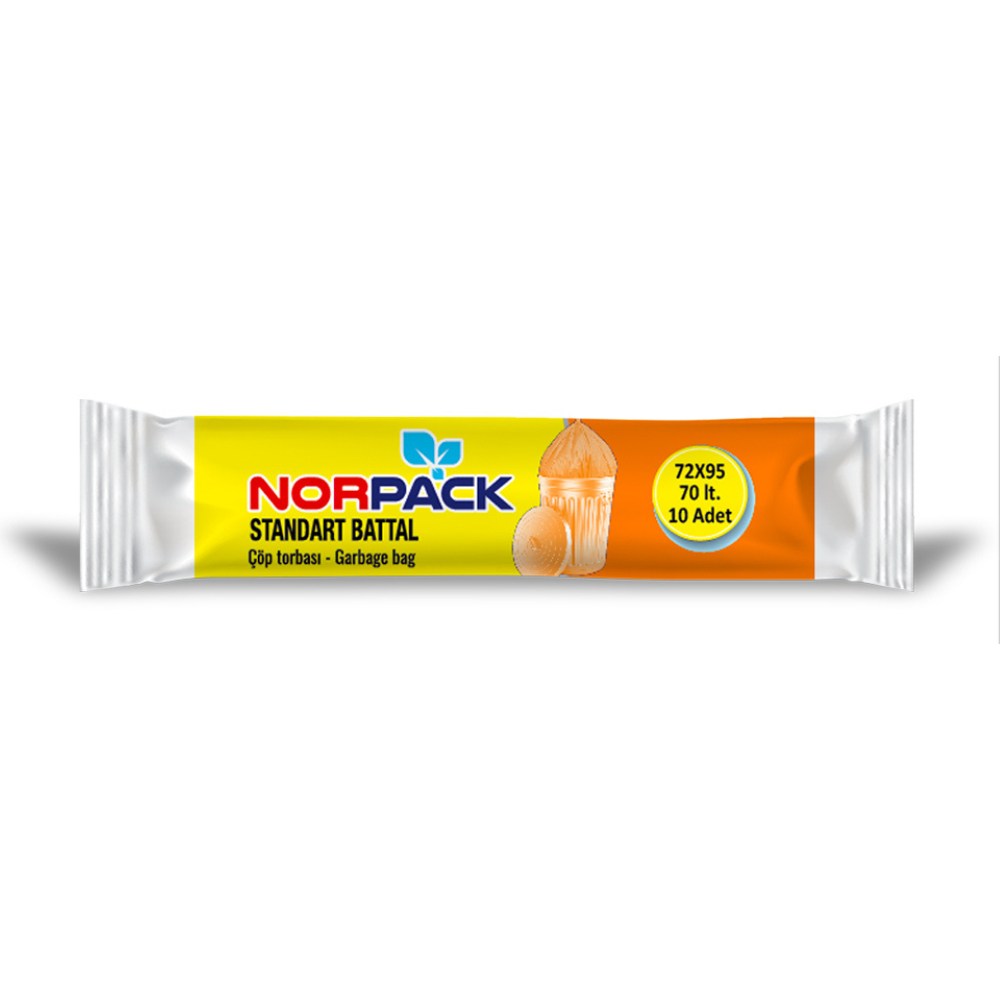 NorPack Standard Garbage Bags 70L (10 Bags) DestGlow