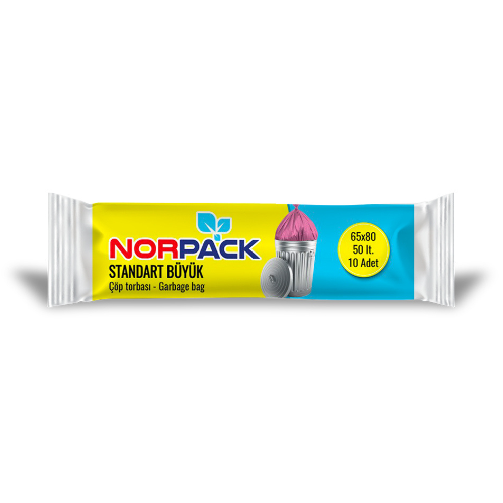 NorPack Standard Garbage Bags 50L (10 Bags) DestGlow