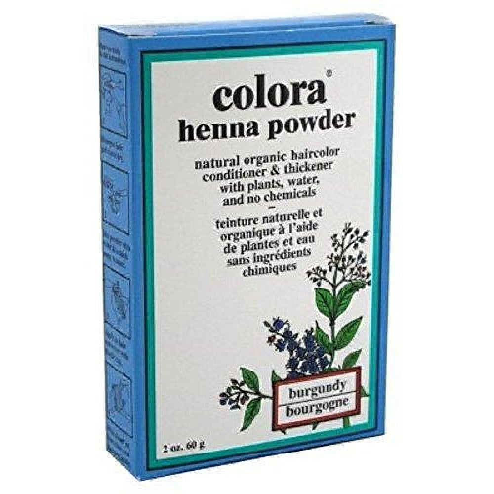 Colora Henna Powder, Natural Organic Hair Color Burgundy, 2 Oz by Pasteur Pharmacy