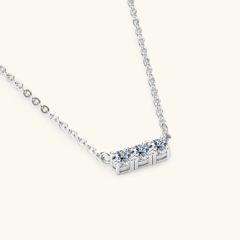 925 Sterling Silver Inlaid Sparkala™ Bar Necklace by Sparkala