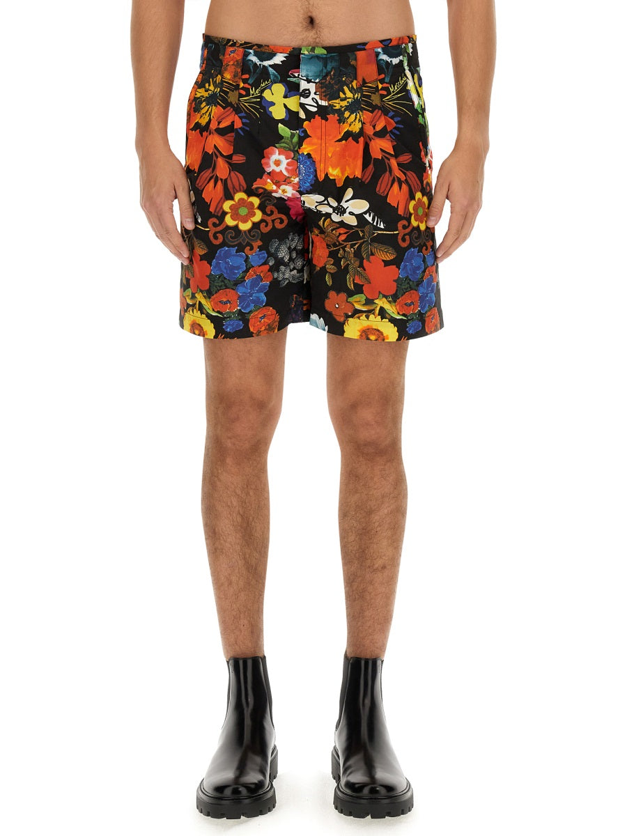 Moschino Men Bermuda With Floral Pattern DestGlow
