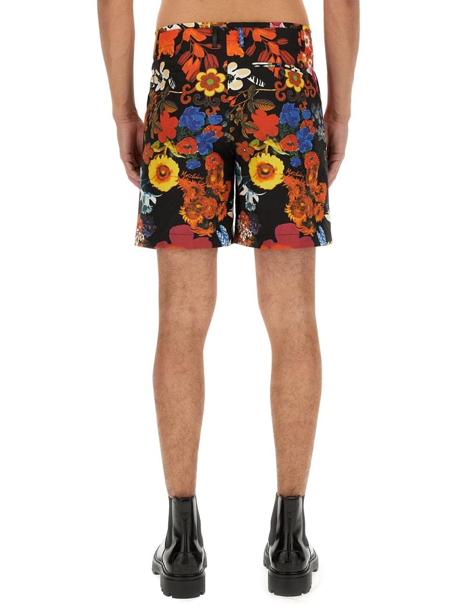 Moschino Men Bermuda With Floral Pattern DestGlow