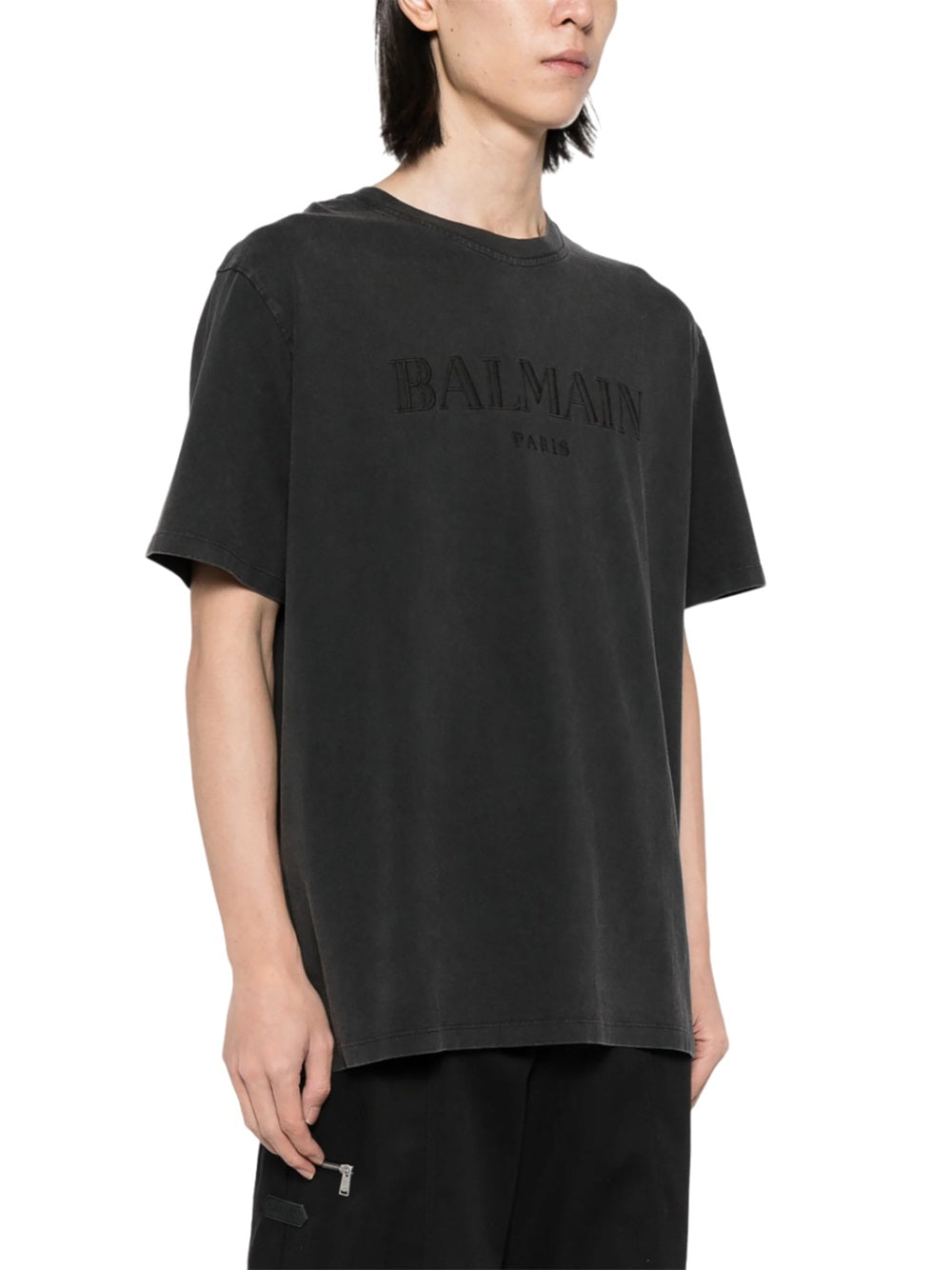 Balmain men t-shirt with vintage balmain embroidery DestGlow