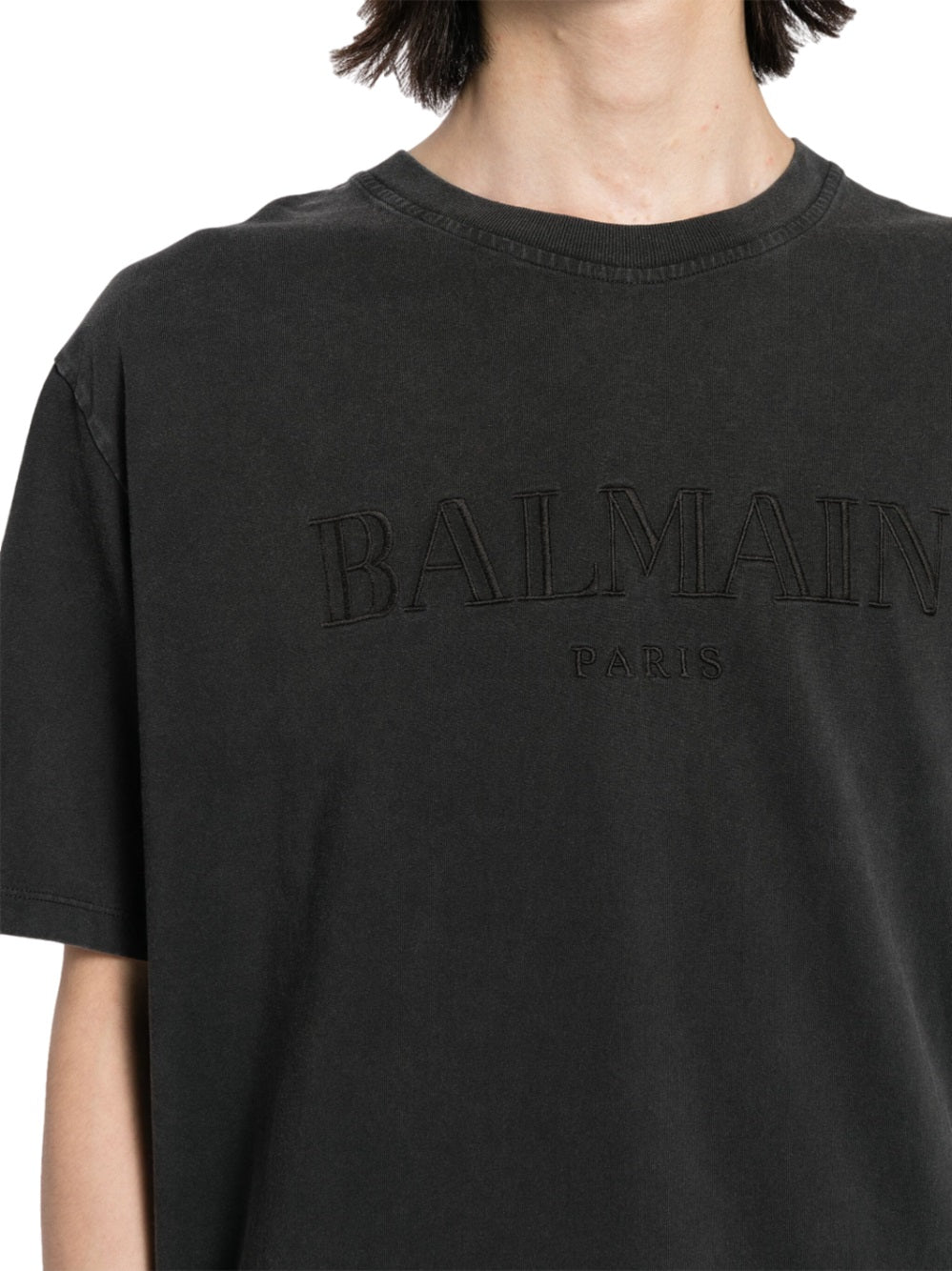 Balmain men t-shirt with vintage balmain embroidery DestGlow