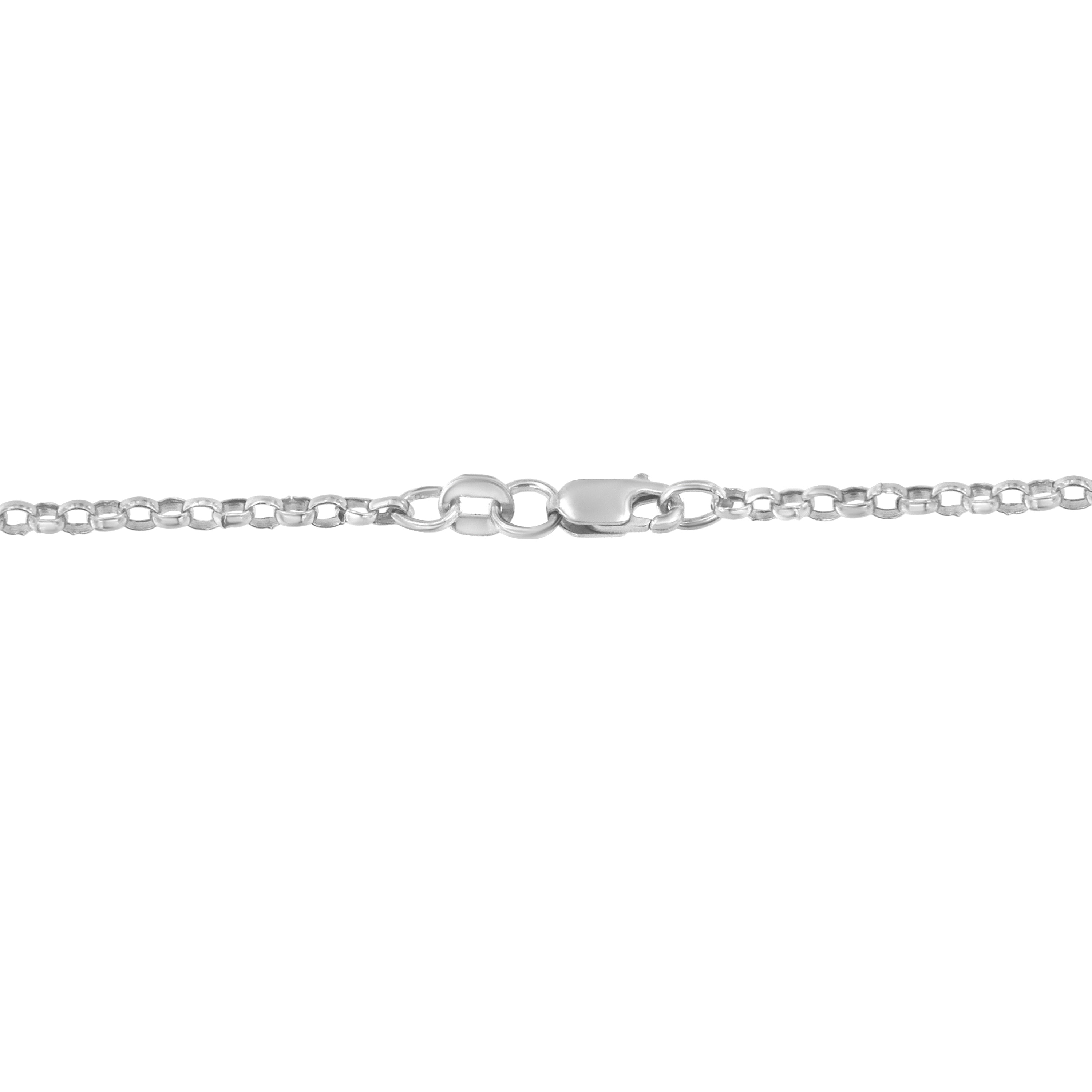 14K White Gold 1.0 Cttw Princess Cut Diamond Three Heart 18" Statement Pendant Necklace (H-I Color, SI2-I1 Clarity) by Bids.com