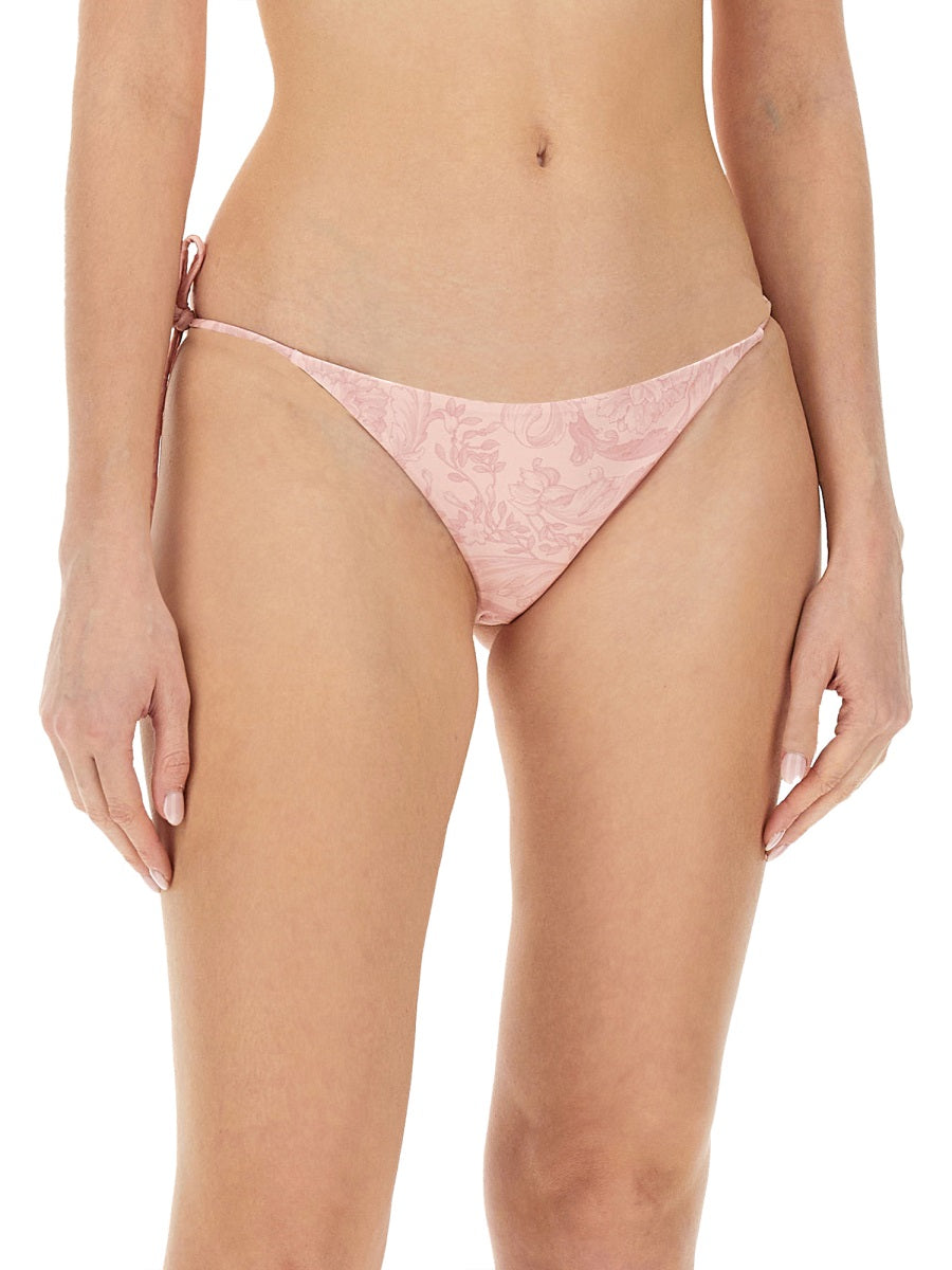 Versace Women Baroque Print Bikini Bottom DestGlow