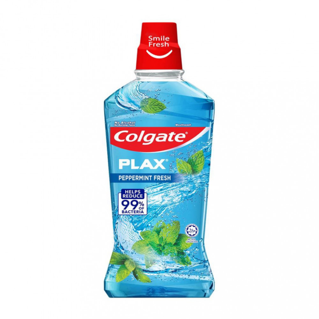 Colgate Plax Peppermint Fresh Mouthwash Alcohol-Free (25.4 oz) DestGlow