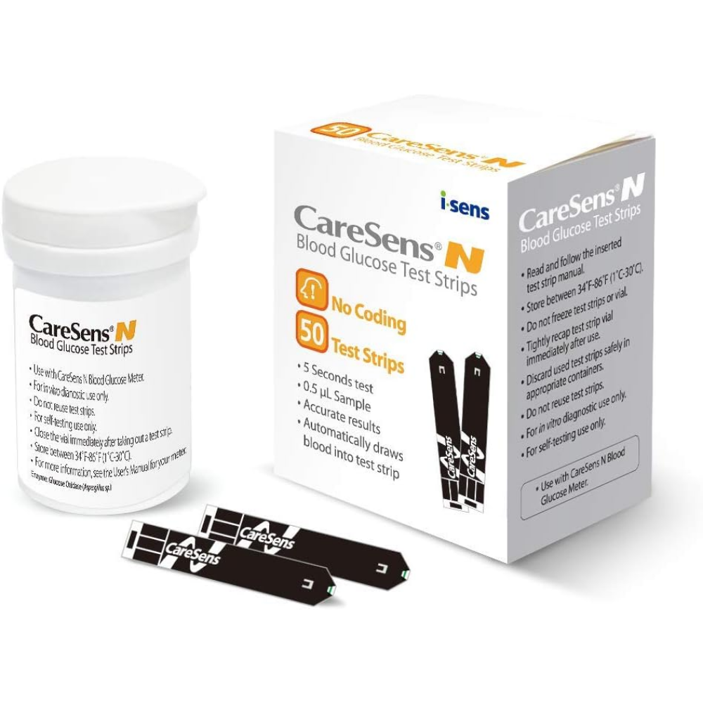 CareSens N Blood Glucose Test Monitor & Strips (50 ct) DestGlow
