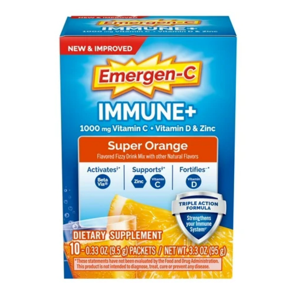 Emergenc-C Immune+ Triple Action Super Orange (10ct) DestGlow