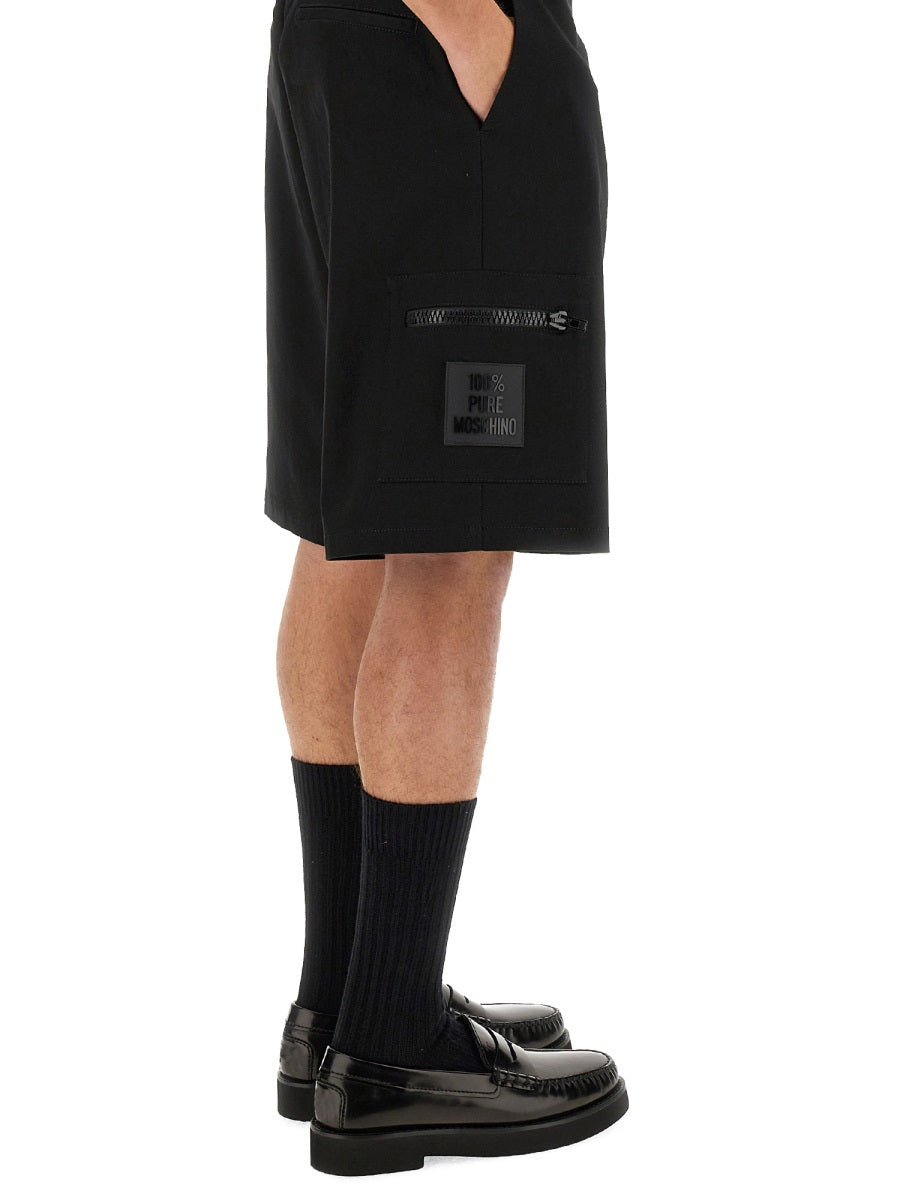 Moschino Men Bermuda With Logo DestGlow