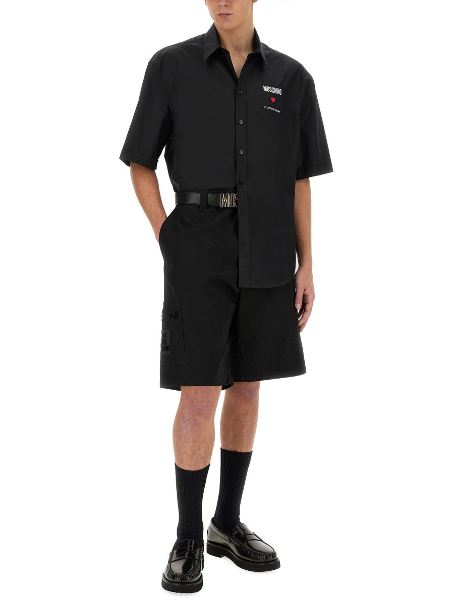 Moschino Men Bermuda With Logo by Luosophy