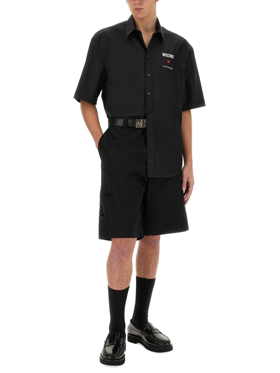 Moschino Men Bermuda With Logo DestGlow