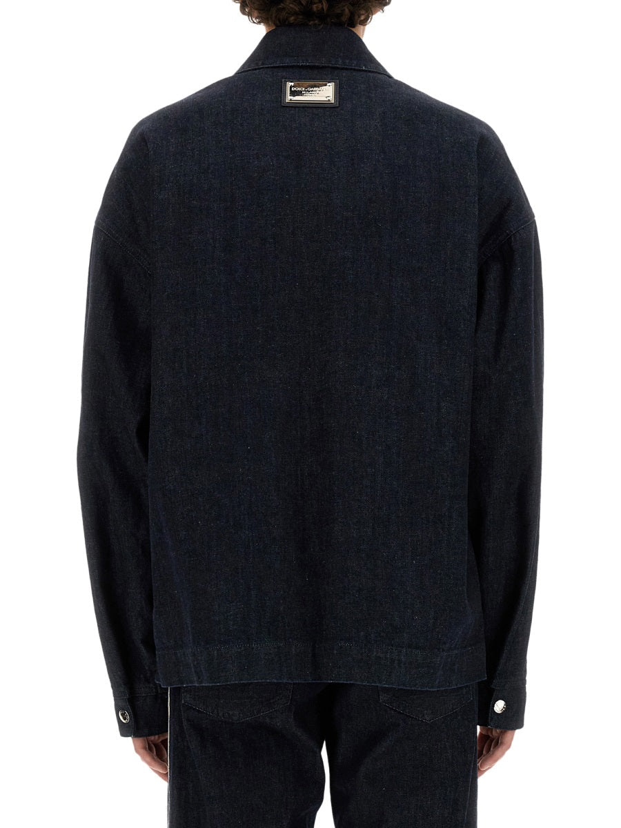 Dolce & Gabbana Men Selvedge Denim Blouson DestGlow