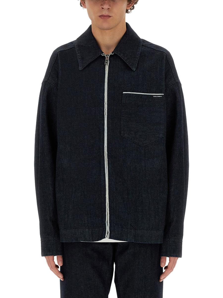 Dolce & Gabbana Men Selvedge Denim Blouson DestGlow