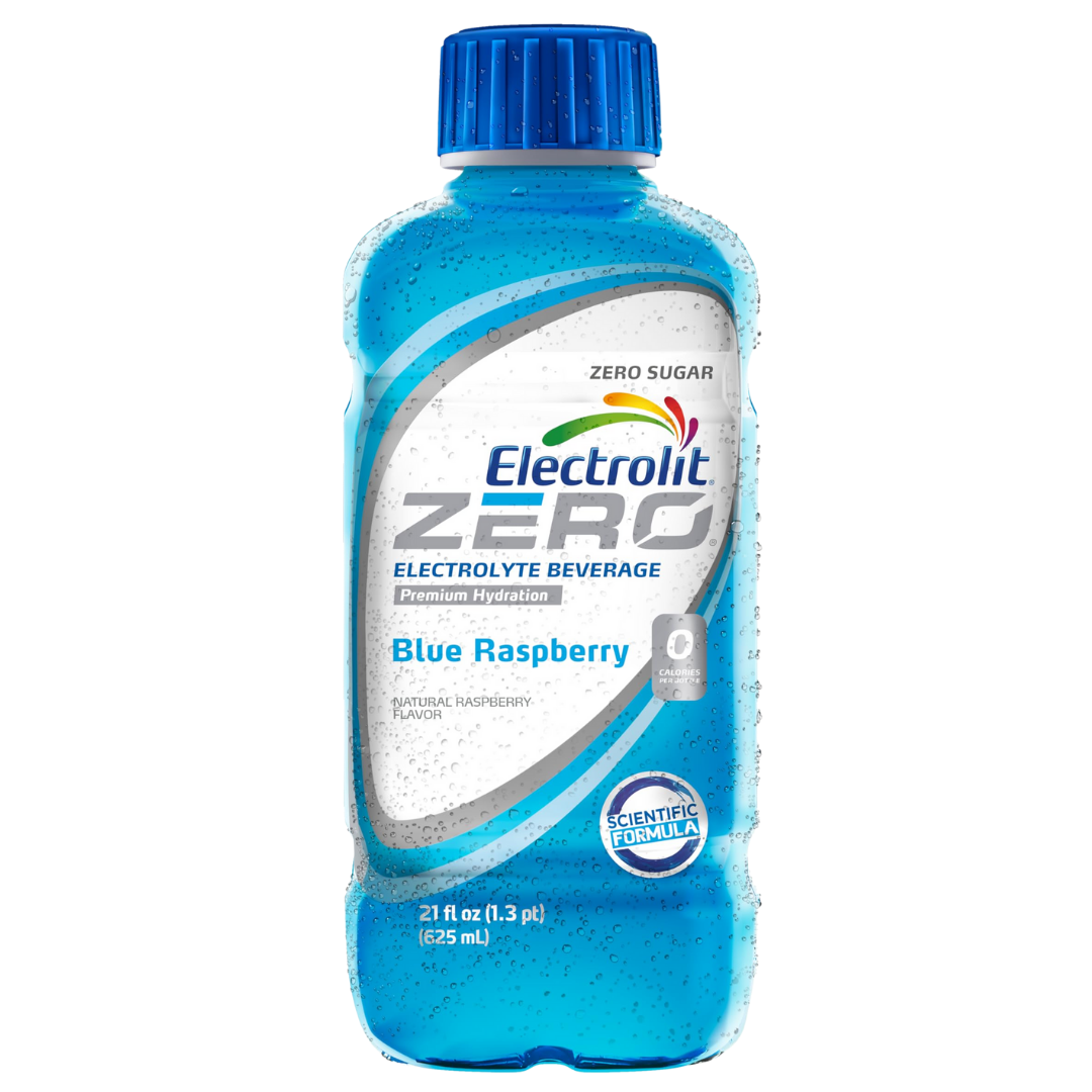Electrolit Zero Blue Raspberry Hydration Beverage (21oz) DestGlow
