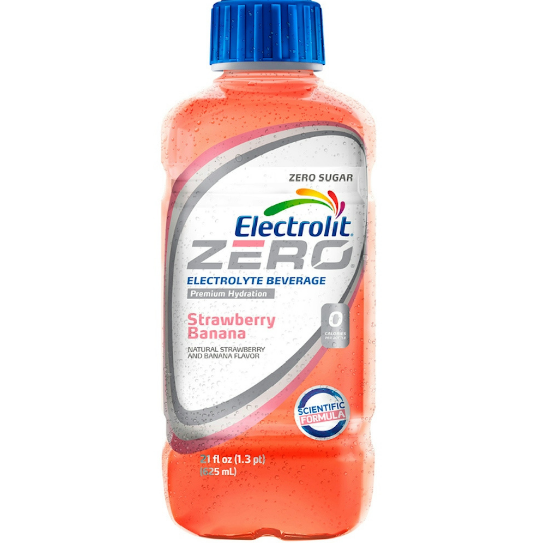 Electrolit Zero Strawberry Banana Electrolyte Drink (21oz) DestGlow