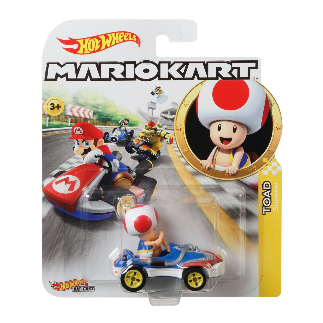 Hot Wheels Mario Kart Toad Sneeker Die-Cast Vehicle (1:64) DestGlow