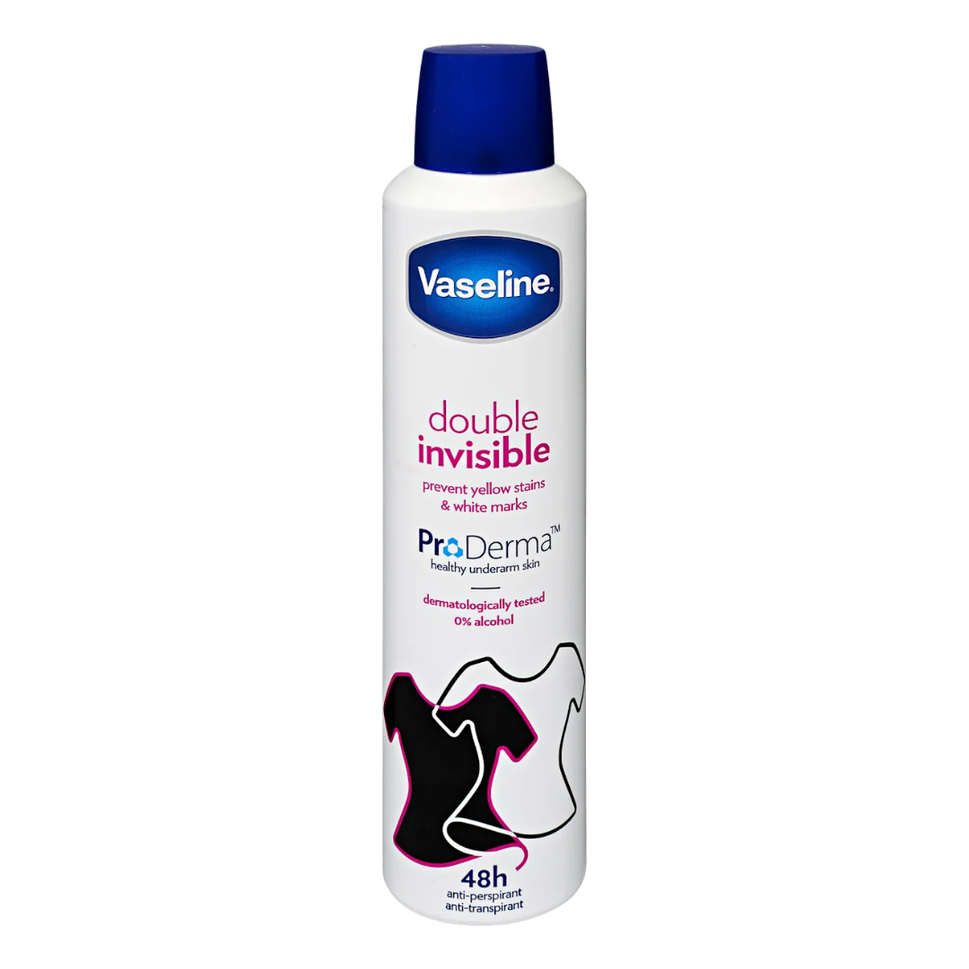 Vaseline Double Invisible Antiperspirant Deodorant Spray (8.5oz) DestGlow
