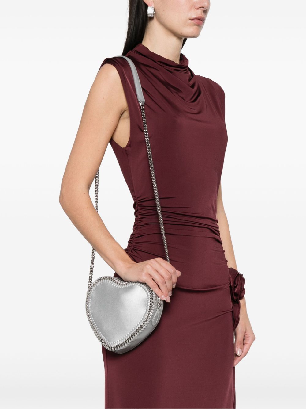Stella Mccartney Women Falabella Heart Shoulder Bag DestGlow