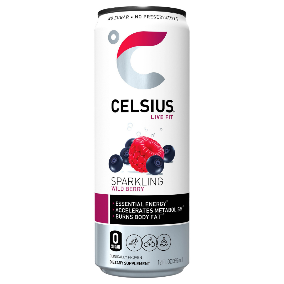 Celsius Wild Berry Sparkling Fitness Drink (12?oz) DestGlow