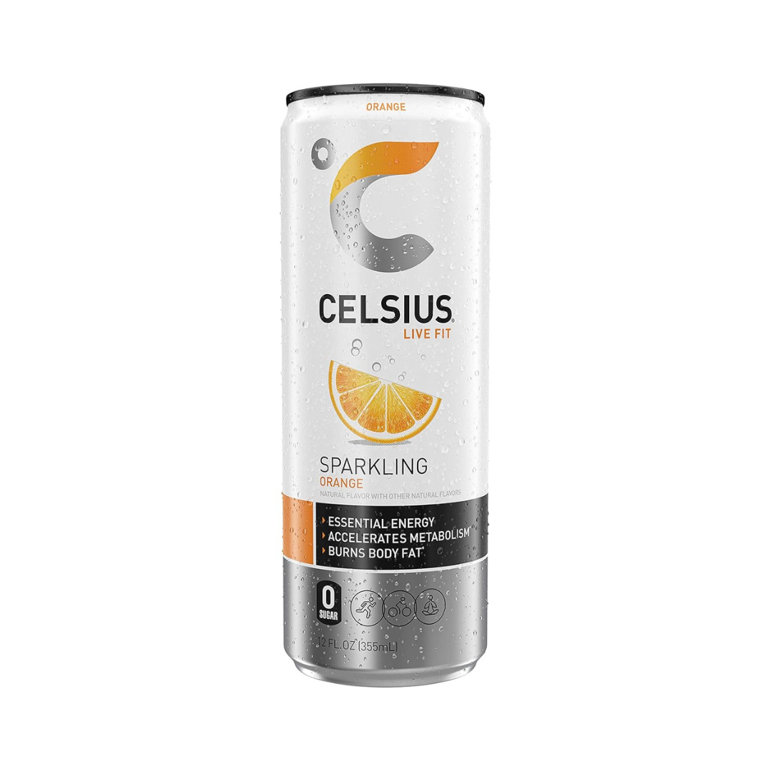 Celsius Live Fit Sparkling Orange Energy Drink (12oz) DestGlow