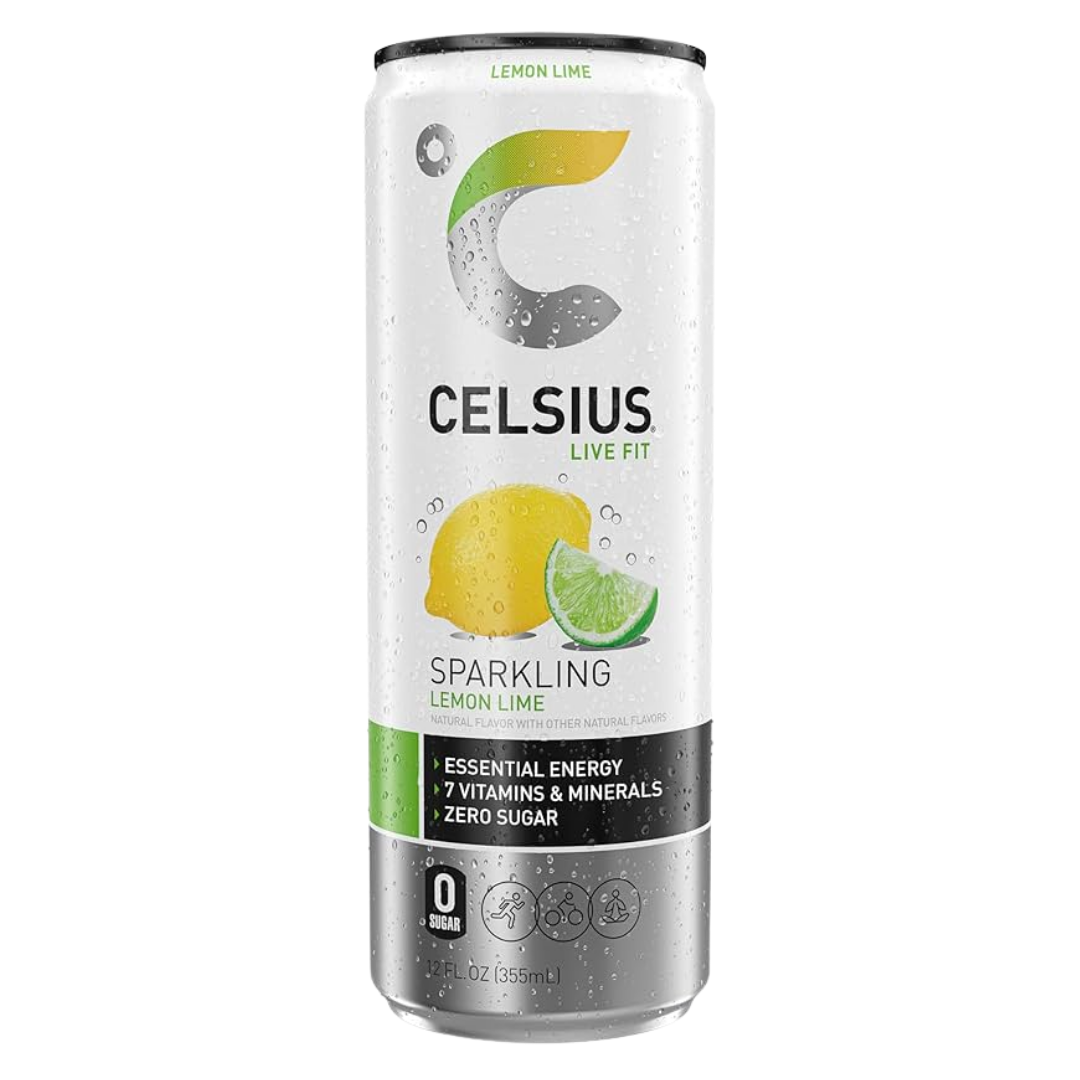Celsius Lemon Lime Energy Drink (12oz) DestGlow