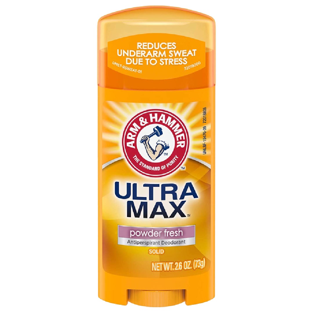 Arm & Hammer Ultra Max Antiperspirant Deodorant, Invisible Solid, Powder Fresh 2.6 Oz by Pasteur Pharmacy