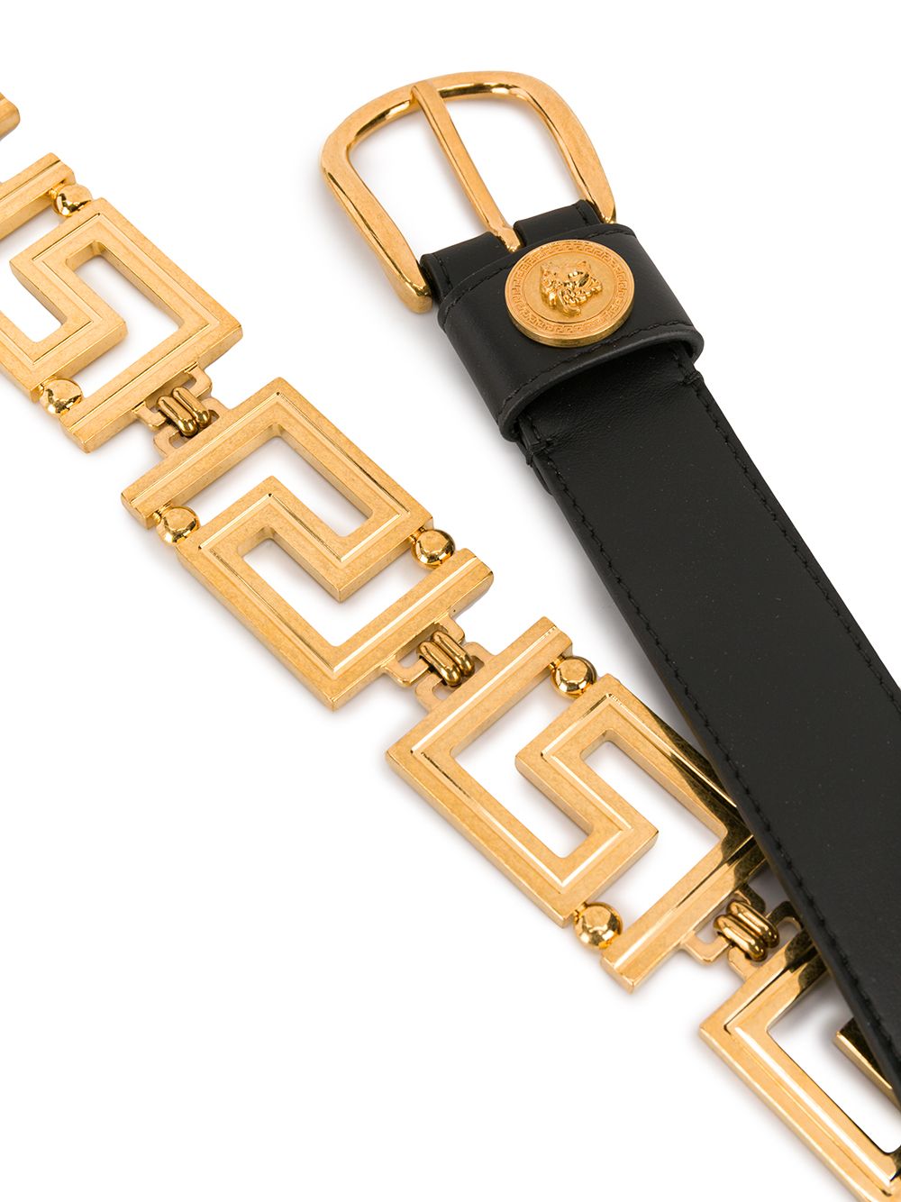 Versace Women Belt With Greek Key Buckle DestGlow