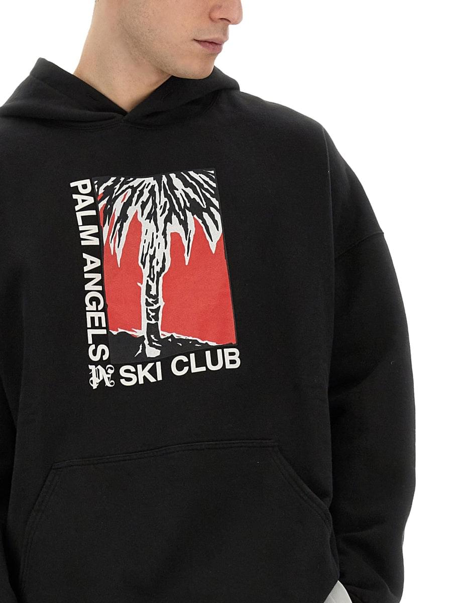 Palm Angels Men Palm Ski Club Print Sweatshirt DestGlow