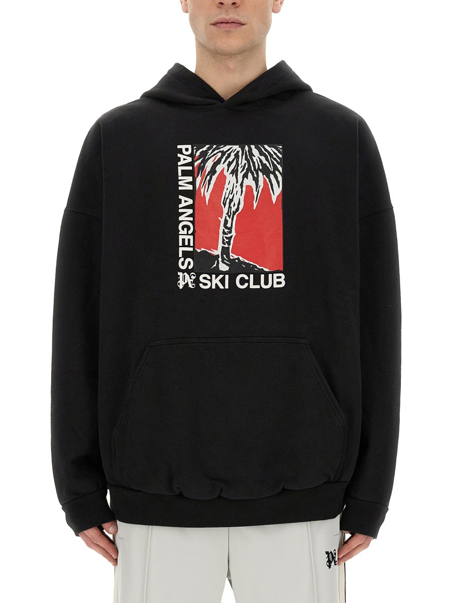 Palm Angels Men Palm Ski Club Print Sweatshirt DestGlow