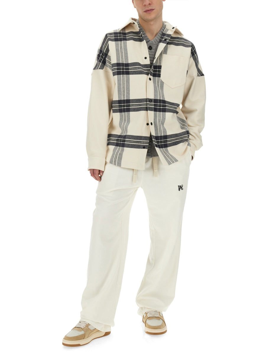 Palm Angels Men Overshirt Check DestGlow