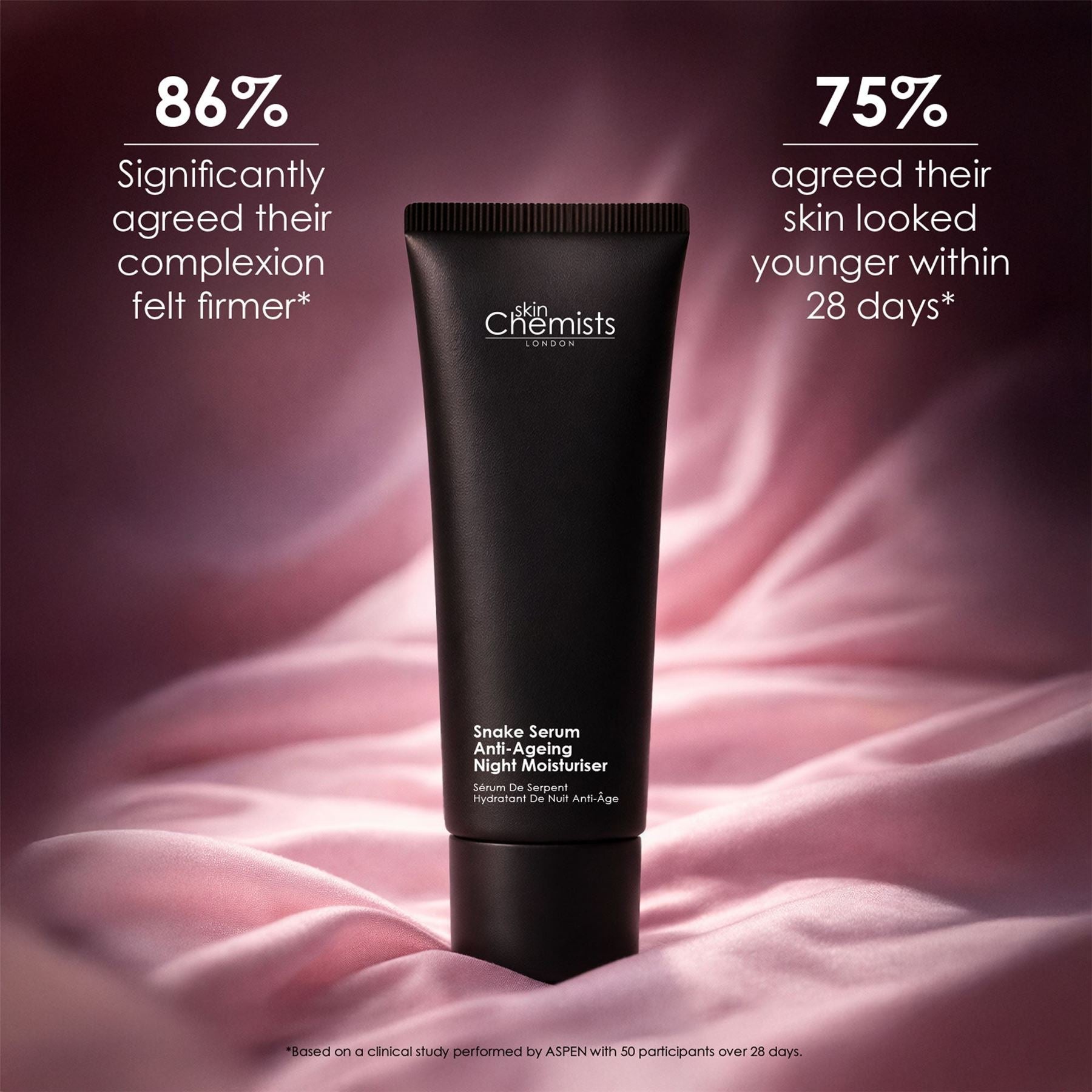 skinChemists Snake Serum Anti-Ageing Night Moisturiser 50ml DestGlow