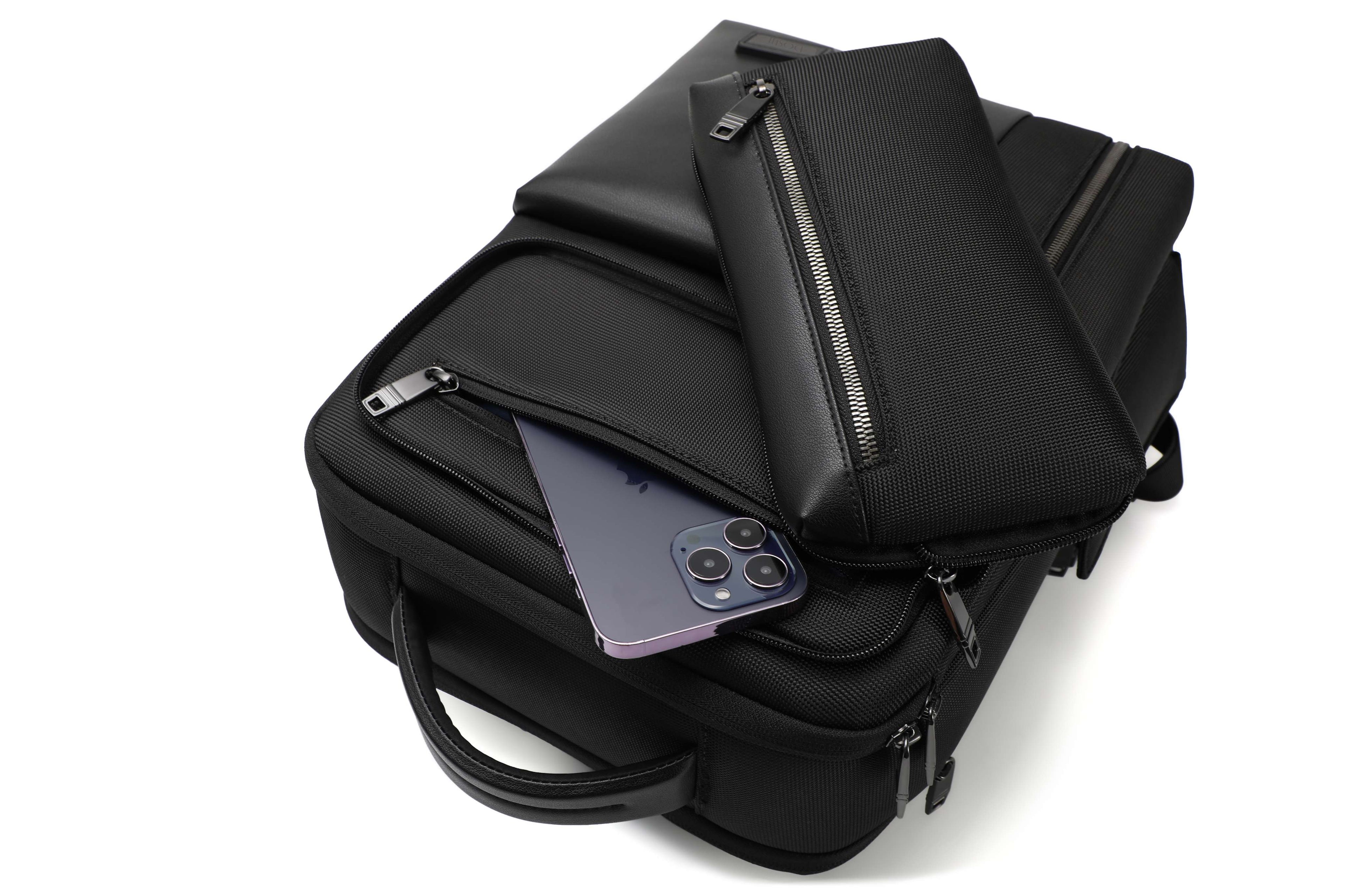 Pro Travel Vegan Backpack 306 - Semi-Expandable w/ Pouch DestGlow