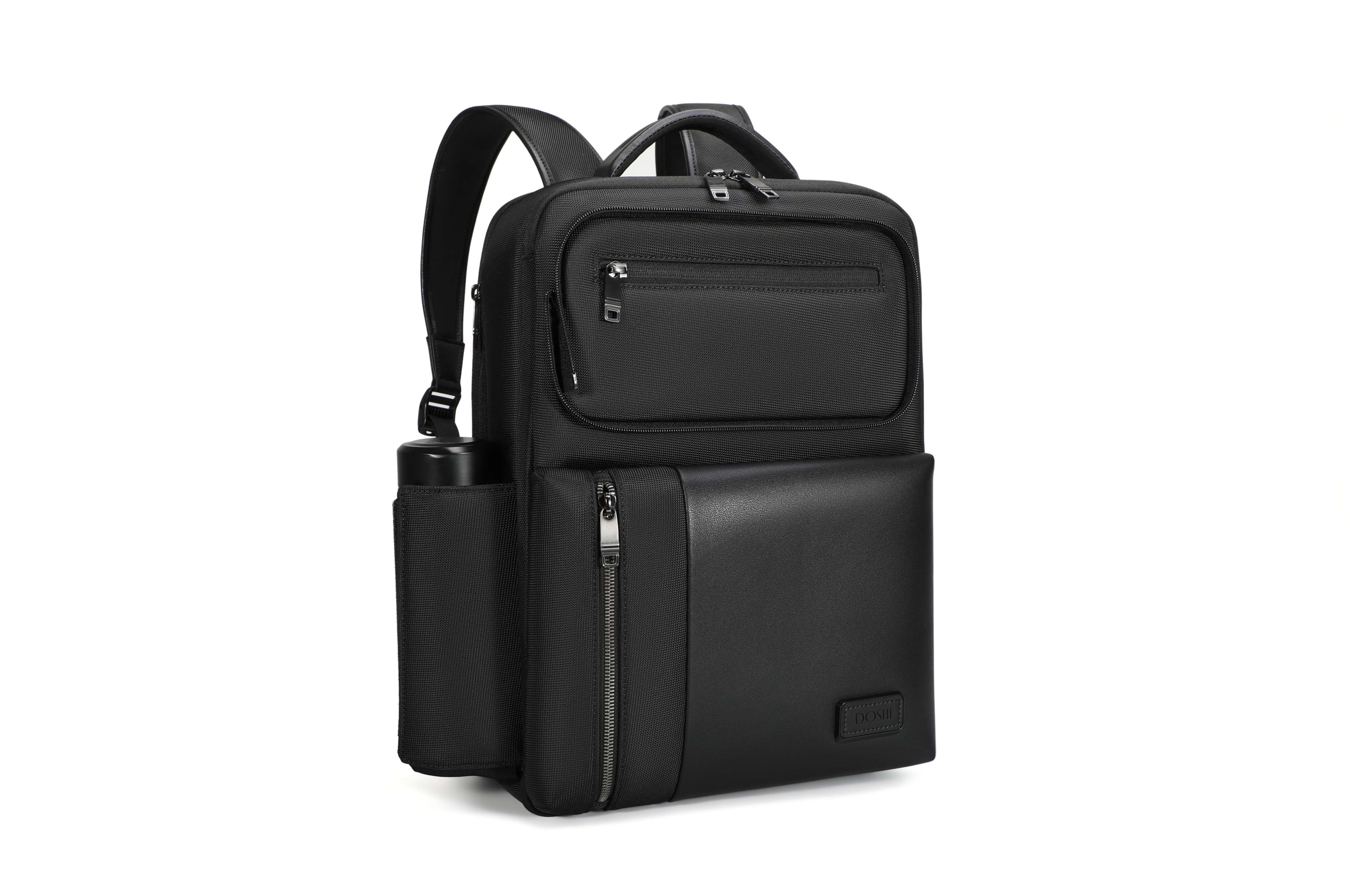 Pro Travel Vegan Backpack 306 - Semi-Expandable w/ Pouch DestGlow