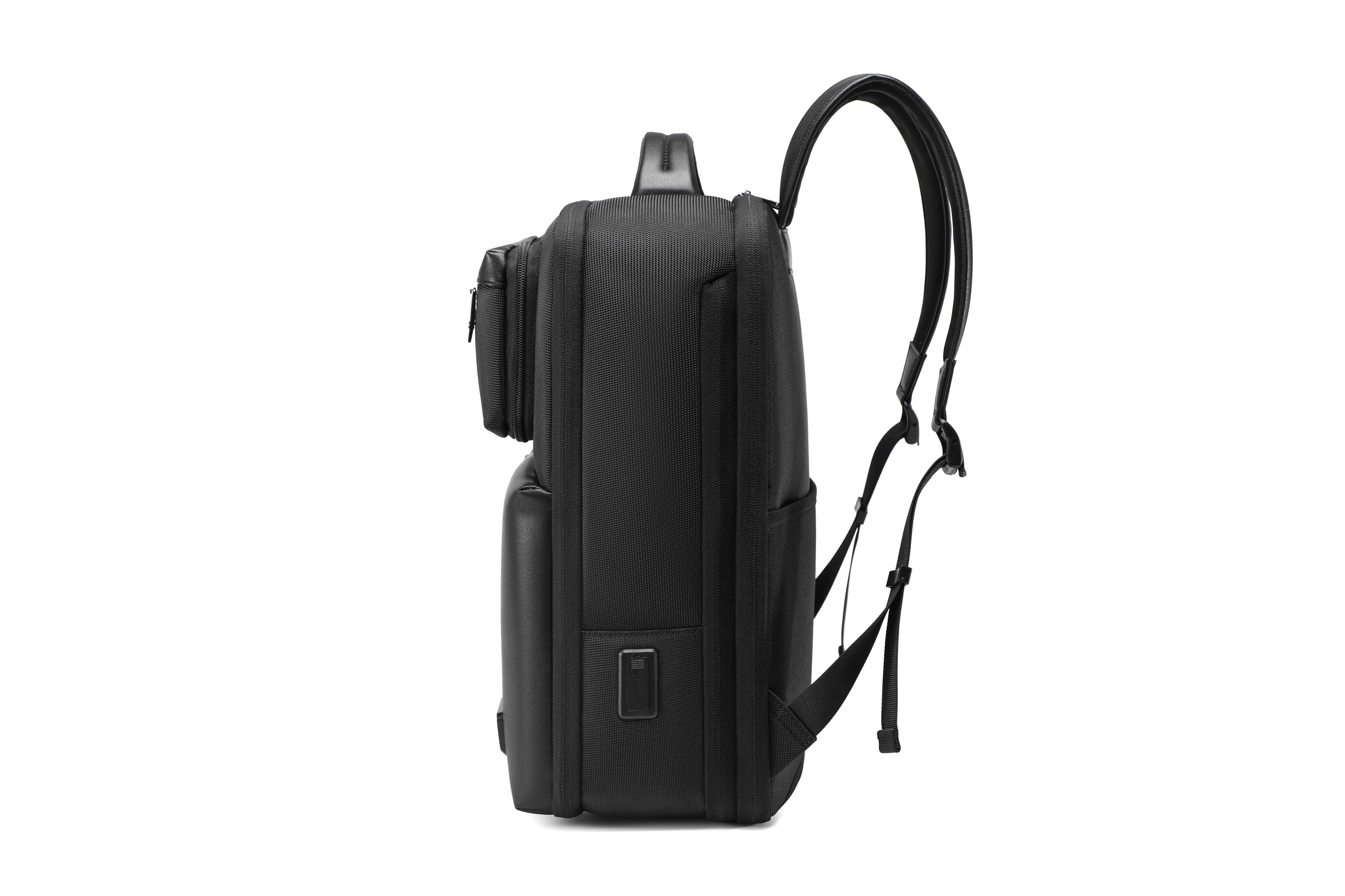 Pro Travel Vegan Backpack 306 - Semi-Expandable w/ Pouch DestGlow