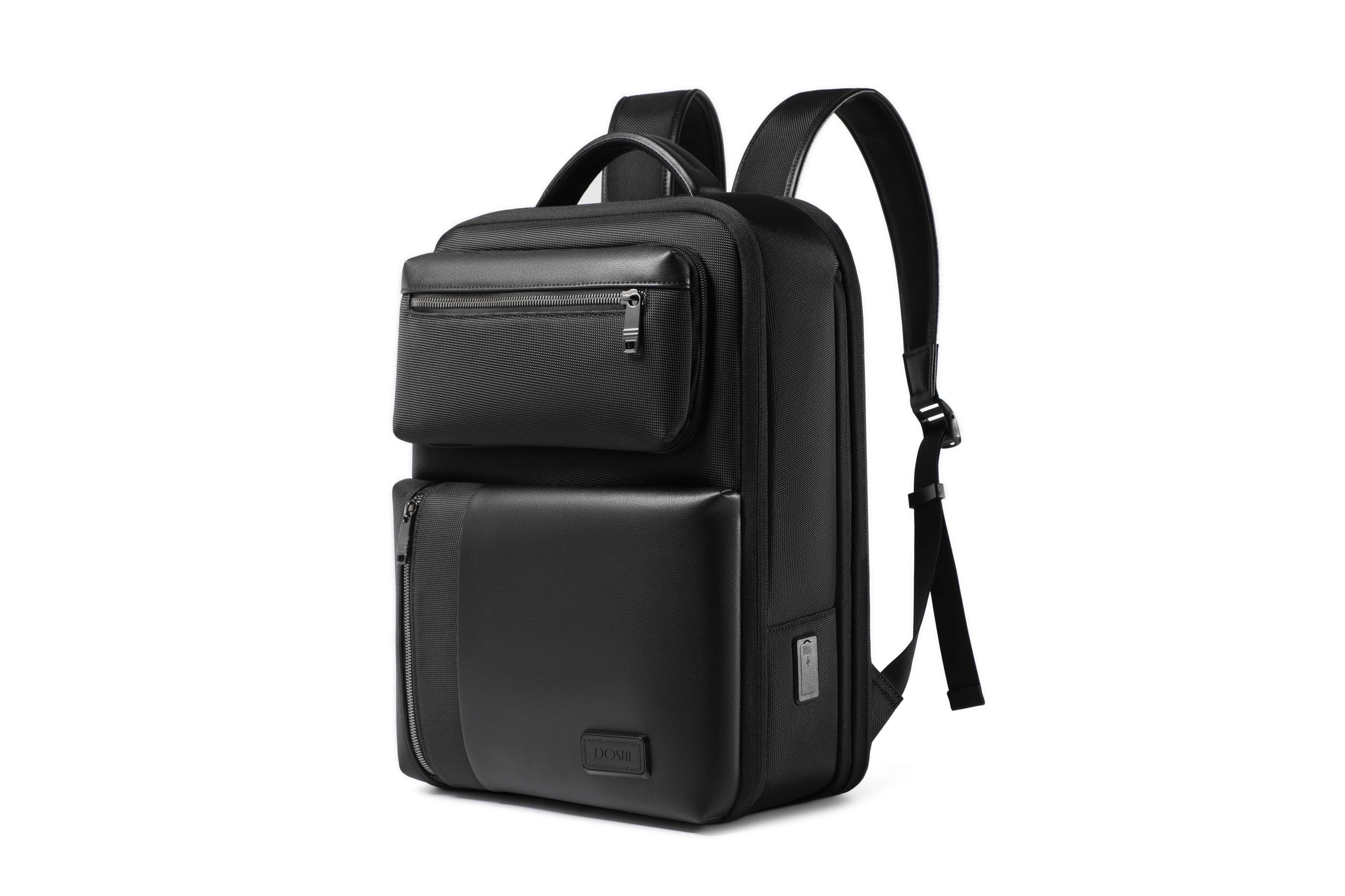 Pro Travel Vegan Backpack 306 - Semi-Expandable w/ Pouch DestGlow