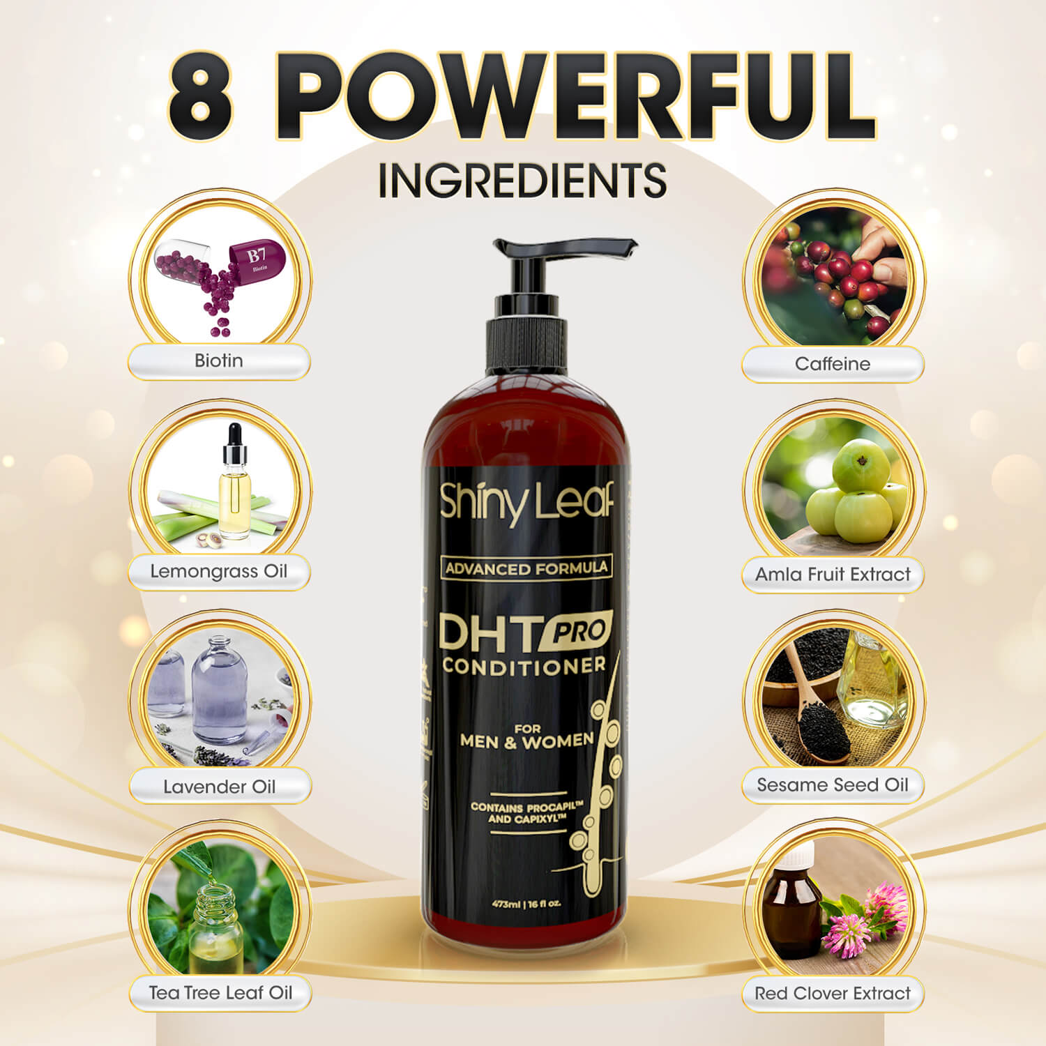 DHT Pro Conditioner with Procapil & Capixyl — 16 oz by Shiny Leaf