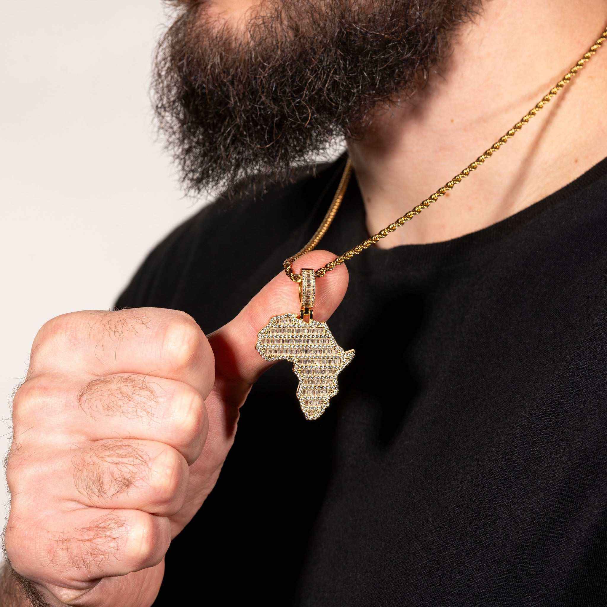 Africa Pendant 925 Sterling Silver